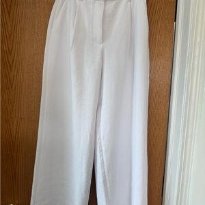 Abercrombie & Fitch White Wide Leg Pants